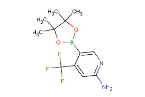 5-(4,4,5,5-tetramethyl-1,3,2-dioxaborolan-2-yl)-4-(trifluoromethyl)pyridin-2-amine