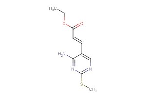 (E)-ethyl 3-(4-amino-2-(methylthio)pyrimidin-5-yl)acrylate