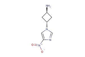 (1R,3R)-3-(4-nitro-1H-imidazol-1-yl)cyclobutanamine