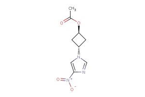 (1R,3R)-3-(4-nitro-1H-imidazol-1-yl)cyclobutyl acetate
