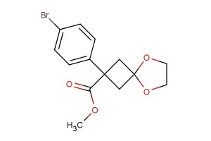 methyl 2-(4-bromophenyl)-5,8-dioxaspiro[3.4]octane-2-carboxylate