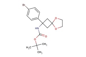 tert-butyl 2-(4-bromophenyl)-5,8-dioxaspiro[3.4]octan-2-ylcarbamate