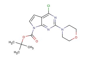 tert-butyl 4-chloro-2-morpholino-7H-pyrrolo[2,3-d]pyrimidine-7-carboxylate