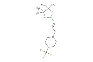 (E)-1-(3-(4,4,5,5-tetramethyl-1,3,2-dioxaborolan-2-yl)allyl)-4-(trifluoromethyl)piperidine
