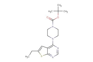 tert-butyl 4-(6-ethylthieno[2,3-d]pyrimidin-4-yl)piperazine-1-carboxylate