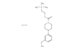 2-(trimethylsilyl)ethyl 4-(3-(aminomethyl)phenyl)piperidine-1-carboxylate hydrochloride
