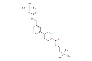 2-(trimethylsilyl)ethyl 4-(3-((tert-butoxycarbonylamino)methyl)phenyl)piperidine-1-carboxylate