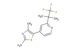 4-methyl-5-(2-(1,1,1-trifluoro-2-methylpropan-2-yl)pyridin-4-yl)thiazol-2-amine