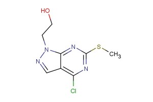 2-(4-chloro-6-(methylthio)-1H-pyrazolo[3,4-d]pyrimidin-1-yl)ethanol