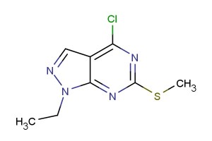 4-chloro-1-ethyl-6-(methylthio)-1H-pyrazolo[3,4-d]pyrimidine