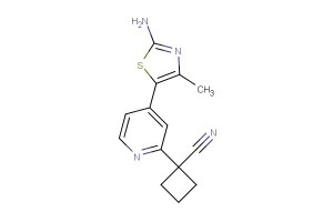 1-(4-(2-amino-4-methylthiazol-5-yl)pyridin-2-yl)cyclobutanecarbonitrile