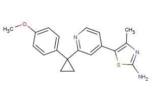 5-(2-(1-(4-methoxyphenyl)cyclopropyl)pyridin-4-yl)-4-methylthiazol-2-amine