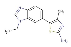 5-(1-ethyl-1H-benzo[d]imidazol-6-yl)-4-methylthiazol-2-amine