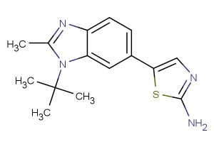 5-(1-tert-butyl-2-methyl-1H-benzo[d]imidazol-6-yl)thiazol-2-amine