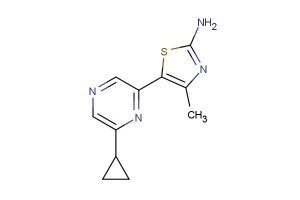 5-(6-cyclopropylpyrazin-2-yl)-4-methylthiazol-2-amine