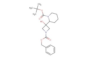 tert-butyl 2-(1-(benzyloxycarbonyl)-3-hydroxyazetidin-3-yl)piperidine-1-carboxylate