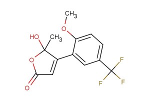5-hydroxy-4-(2-methoxy-5-(trifluoromethyl)phenyl)-5-methylfuran-2(5H)-one