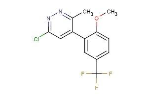 6-chloro-4-(2-methoxy-5-(trifluoromethyl)phenyl)-3-methylpyridazine