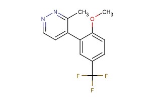 4-(2-methoxy-5-(trifluoromethyl)phenyl)-3-methylpyridazine