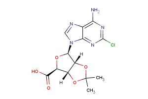 (3aS,4S,6R,6aR)-6-(6-amino-2-chloro-9H-purin-9-yl)-2,2-dimethyltetrahydrofuro[3,4-d][1,3]dioxole-4-carboxylic acid