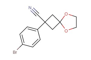 2-(4-bromophenyl)-5,8-dioxaspiro[3.4]octane-2-carbonitrile