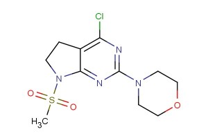 4-(4-chloro-7-(methylsulfonyl)-6,7-dihydro-5H-pyrrolo[2,3-d]pyrimidin-2-yl)morpholine