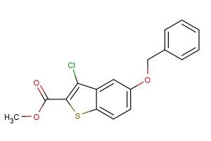 methyl 5-(benzyloxy)-3-chlorobenzo[b]thiophene-2-carboxylate