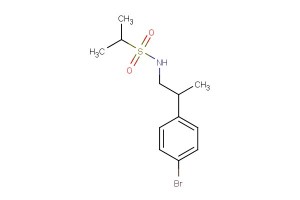 N-(2-(4-bromophenyl)propyl)propane-2-sulfonamide