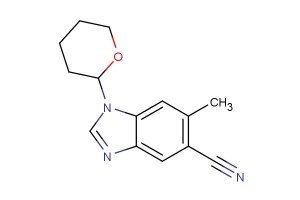 6-methyl-1-(tetrahydro-2H-pyran-2-yl)-1H-benzo[d]imidazole-5-carbonitrile