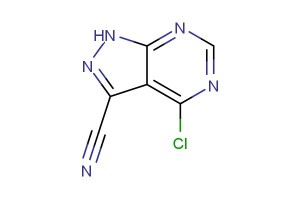 4-chloro-1H-pyrazolo[3,4-d]pyrimidine-3-carbonitrile