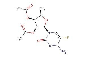 (2R,3R,4S,5R)-2-(4-amino-5-fluoro-2-oxopyrimidin-1(2H)-yl)-5-methyltetrahydrofuran-3,4-diyl diacetate