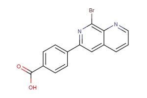 4-(8-bromo-[1,7]naphthyridin-6-yl)-benzoic acid