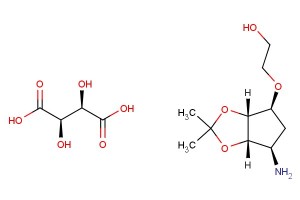 2-(((3aR,4S,6R,6aS)-6-amino-2,2-dimethyltetrahydro-4H-cyclopenta[d][1,3]dioxol-4-yl)oxy)ethan-1-ol (2R,3R)-2,3-dihydroxysuccinate