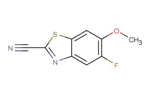 5-fluoro-6-methoxybenzo[d]thiazole-2-carbonitrile