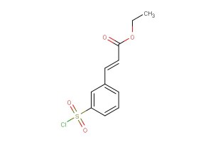 ethyl 3-(3-(chlorosulfonyl)phenyl)acrylate