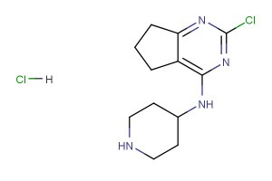 2-chloro-N-(piperidin-4-yl)-6,7-dihydro-5H-cyclopenta[d]pyrimidin-4-amine hydrochloride