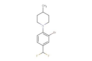 1-(2-bromo-4-(difluoromethyl)phenyl)-4-methylpiperidine