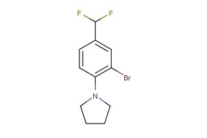 1-(2-bromo-4-(difluoromethyl)phenyl)pyrrolidine