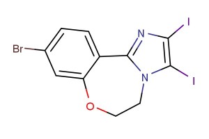 9-bromo-2,3-diiodo-5,6-dihydrobenzo[f]imidazo[1,2-d][1,4]oxazepine