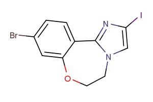 9-bromo-2-iodo-5,6-dihydrobenzo[f]imidazo[1,2-d][1,4]oxazepine