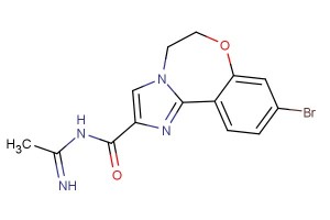 9-bromo-N-(1-iminoethyl)-5,6-dihydrobenzo[f]imidazo[1,2-d][1,4]oxazepine-2-carboxamide