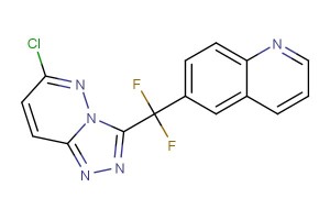 6-((6-chloro-[1,2,4]triazolo[4,3-b]pyridazin-3-yl)difluoromethyl)quinoline