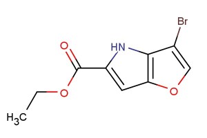 ethyl 3-bromo-4H-furo[3,2-b]pyrrole-5-carboxylate