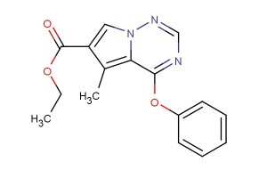 ethyl 5-methyl-4-phenoxypyrrolo[2,1-f][1,2,4]triazine-6-carboxylate