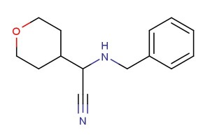 2-(benzylamino)-2-(oxan-4-yl)acetonitrile