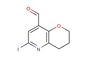 6-iodo-3,4-dihydro-2H-pyrano[3,2-b]pyridine-8-carbaldehyde