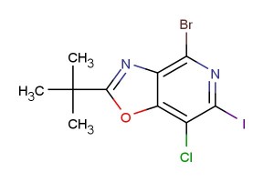 4-bromo-2-(tert-butyl)-7-chloro-6-iodooxazolo[4,5-c]pyridine