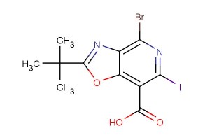 4-bromo-2-(tert-butyl)-6-iodooxazolo-[4,5-c]pyridine-7-carboxylic acid