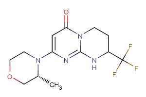 8-((R)-3-methylmorpholino)-2-(trifluoromethyl)-3,4-dihydro-1H-pyrimido[1,2-a]pyrimidin-6(2H)-one