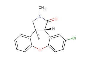 trans-11-chloro-2-methyl-2,3,3a,12b-tetrahydro-1H-dibenzo[2,3:6,7]oxepino[4,5-c]pyrrol-1-one
